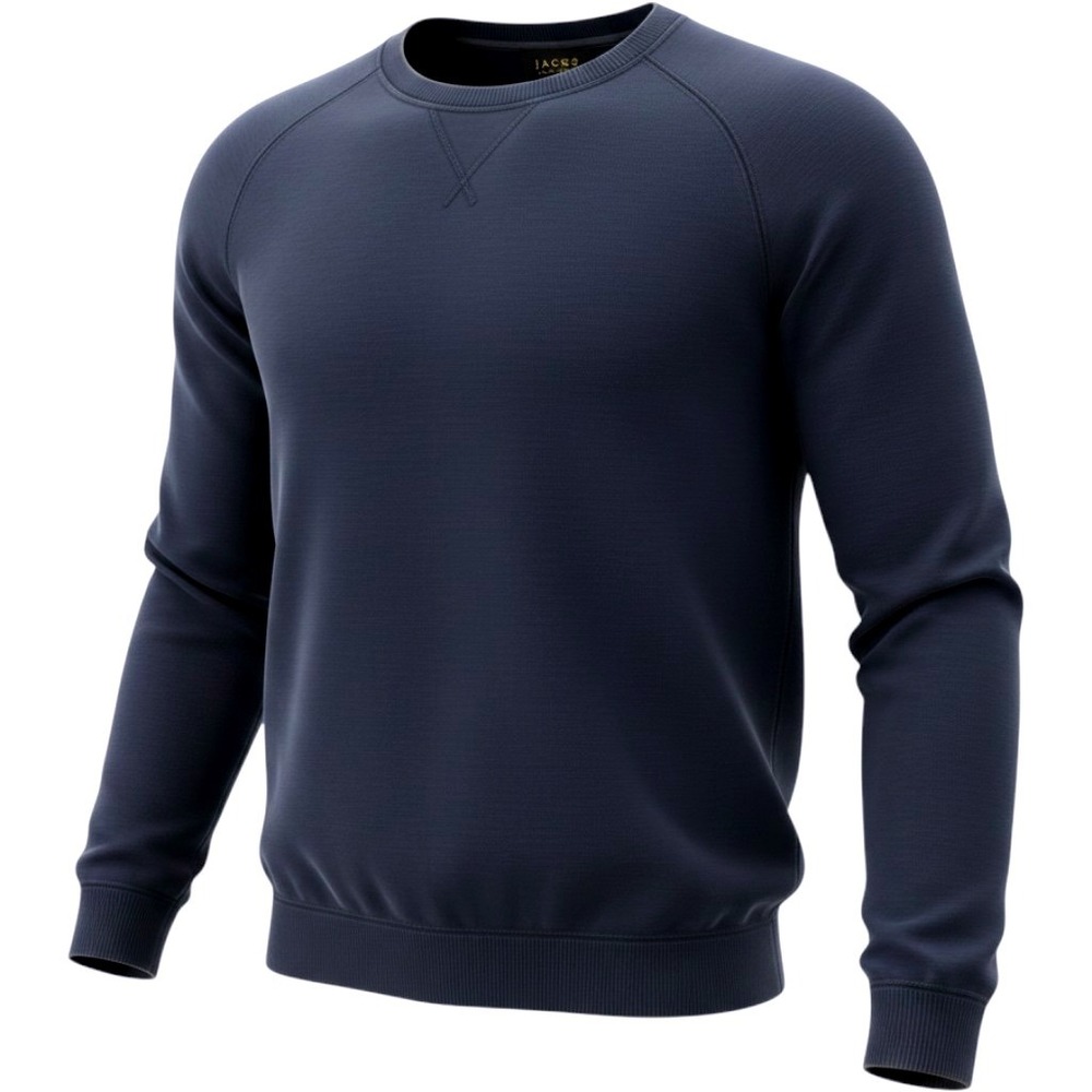 Jachs New York Ultra Soft Crewneck Men's Sweatshirt Navy Long sleeve Sz S NWT